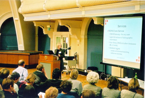 Verity Brack (RIDING Project) giving her presentation