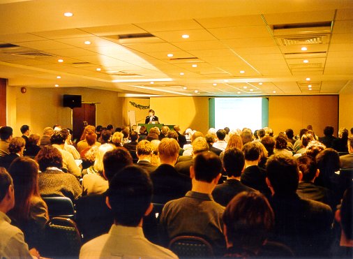 Lynne Brindley addressing the conference