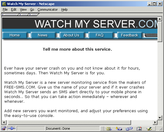 Figure 7: WatchMyServer