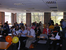 Delegates filing in