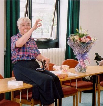 Joy Fraser at her presentation