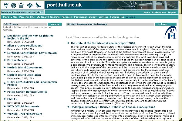 Fig 7 Screenshot (90K): different approaches to RSS content