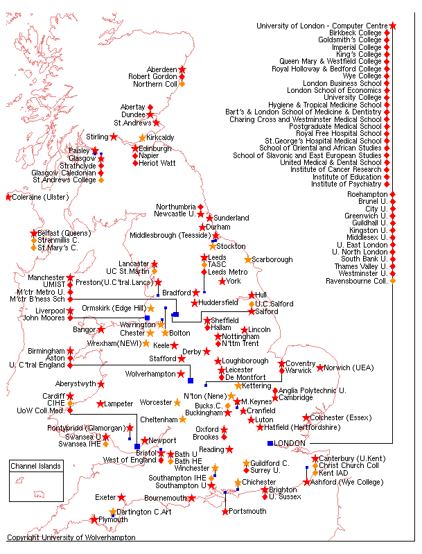 Map of the UK