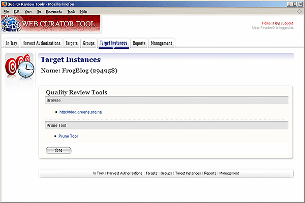 screenshot (36KB) : Figure 4 : Choice of Quality Review tools: