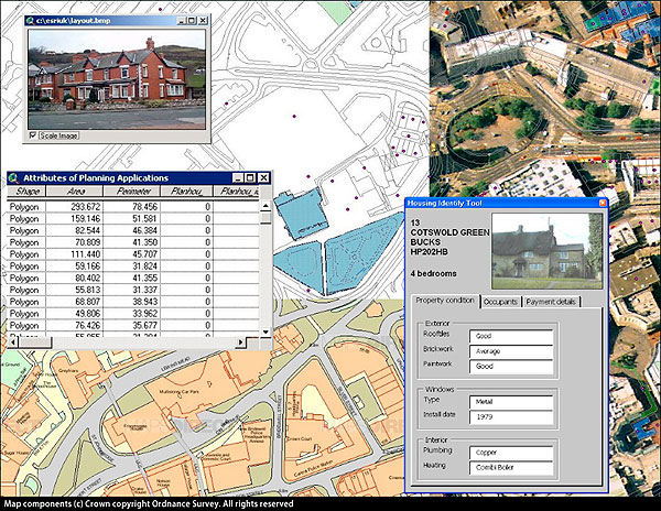 Figure 1 : (73KB) : A montage of various types of geospatial data and imagery