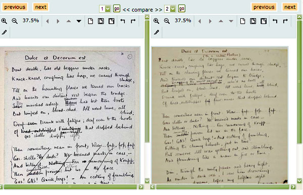 screenshot (72KB) : Figure 5 : Manuscript comparison tool