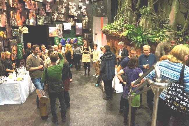 IWMW 12 delegates enjoy the reception at Our Dynamic Earth