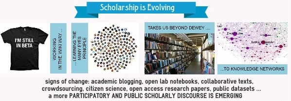 Figure 1: Four directions in which scholarship is evolving